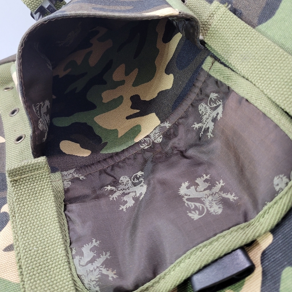 TURBULANCE CAMO MILITARY STYLE TRAVEL HEAVY DUTY CANVAS BACKPACK 18.5" GREEN - Picture 8 of 11